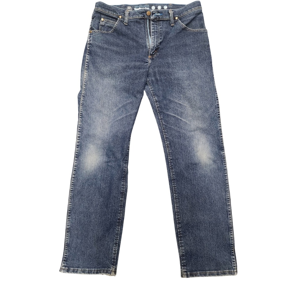 Wrangler Cowboy Cut Slim Fit Jeans Dark Wash Men's 33x32 Denim Pants
